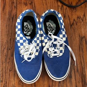 Blue Checkered Vans